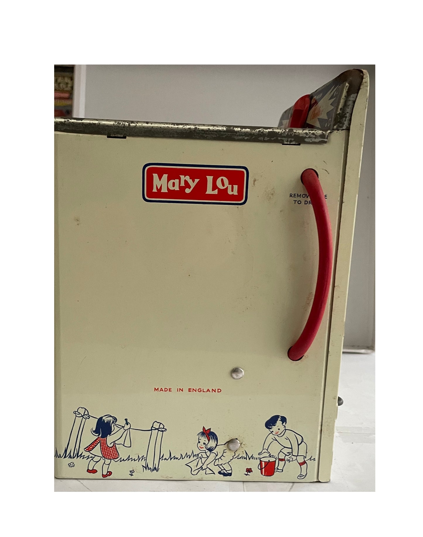 Vintage 1950's /1960's Chad Mary Lou Battery Operated Electric Washing Machine And Spin Dryer Valley - Fully Working In The Original Box.
