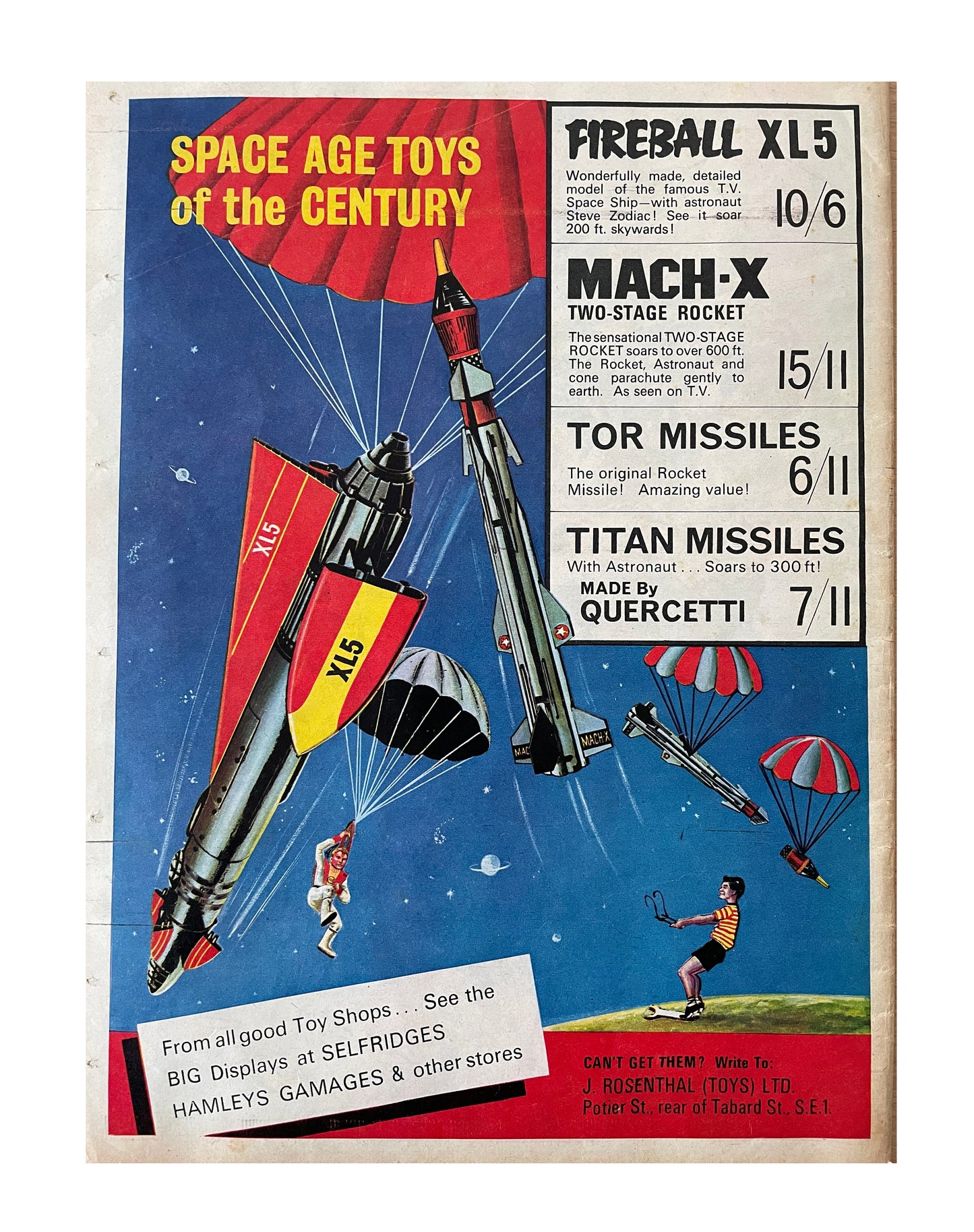 Vintage Ultra Rare October 1965 TV Century 21 International Extra Comic Magazine With Gerry Andersons Stingray - Fantastic Condition