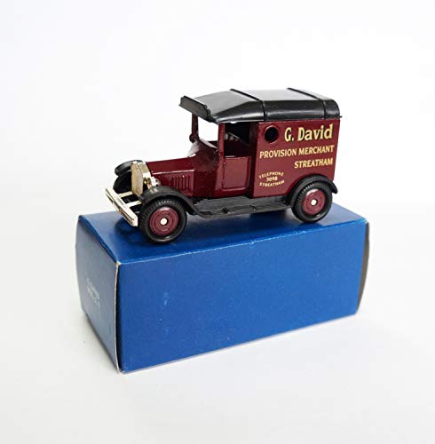 Vintage 1992 Corgi Cameo Collection Die-Cast 1:64 Scale Model T Ford Delivery Van Replica Vehicle G. David Provision Merchant Logo In The Original Box - Shop Stock Room Find