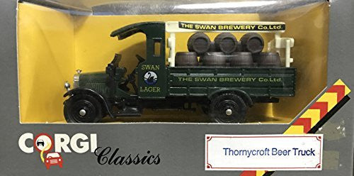 Vintage Corgi Classics 1986 Swan Brewery Co. Ltd - Swan Lager Thornycroft Beer Truck Diecast Replica No. C867/3 Mint In The Box