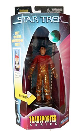 Vintage 1999 Star Trek Playmates Transporter Series Chief Engineer Montgomery Scott Scotty Transporter Platform Action Figure - Brand New Factory Sealed Shop Stock Room Find