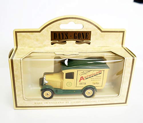 Vintage 1986 Lledo Models Of Days Gone 1934 Benetton Anthology Denim Chevy Truck Delivery Van 1:76 Scale Diecast Collectable Replica Model Vehicle New In Box - Shop Stock Room Find