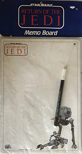 Vintage 1983 Star Wars Return Of The Jedi Wipe Clean Memo Board By The Carus Company - Mint In Pack - Shop Stock Room Find