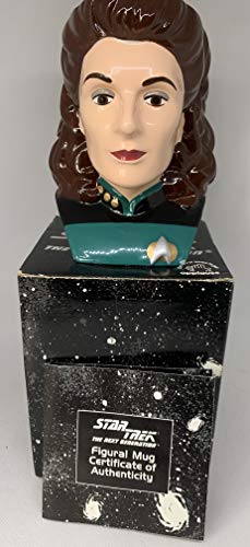 Applause Vintage Star Trek 1994 The Next Generation Limited First Edition Counselor Deanna Troi Figural Mug Shop Stock Room Find