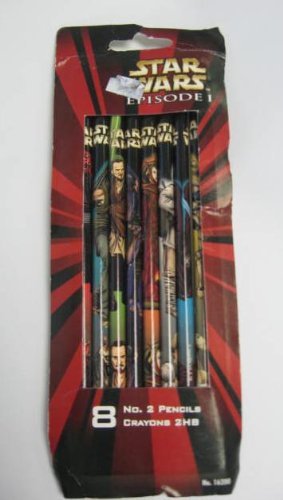 Star Wars Episode 1 Number 2 Pencils - Includes 8 x 2HB Pencils - Shop Stock Room Find