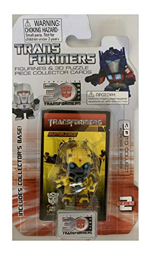 Action Figure 2014 TransFormers Figurines & 3D Puzzle Piece Collectors Card Series 2 - Bumblebee - 30th Anniversary Shop Stock Room Find.