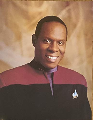 Vintage 1993 Star Trek Deep Space Nine Commander Benjamin Sisko Large Glossy Postcard Photo 10 x 8 Inches - Brand New Shop Stock Room Find