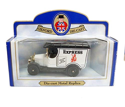 Vintage 1985 Oxford Die-Cast 1930's Morris Bullnose Delivery Van Limited Edition Diecast Replica No. 177 The Daily Express - New In Box - Shop Stock Room Find