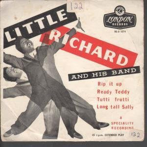 Little Richard EP A.Side Rip It Up and Ready Teddy, B.Side Tutti Frutti and Long Tall Sally, London Records Label 1960, 7 inch vinyl EP Record