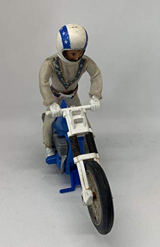 Vintage Evel Knievel King Of The Stuntmen Chopper Bike By Ideal 1975 Complete With Evel Knievel Figure - In Full Working Condition