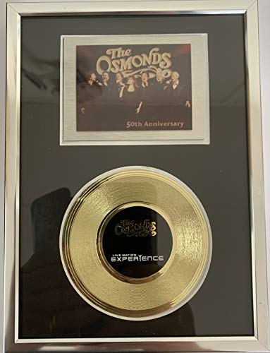 The Osmonds 50th Anniversary Live Nation Experience Tour - Exclusive Framed Gold Disc - Ultra Rare