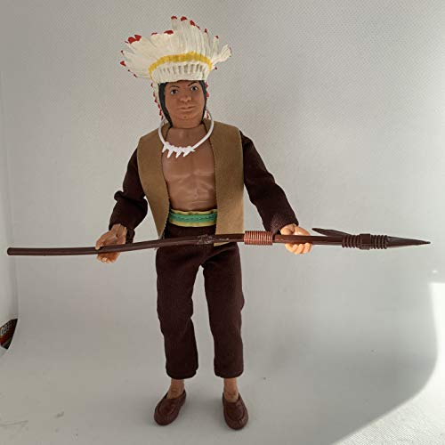 Action Figure Vintage Heroes Of The Americas West 1974 Mego Indian Chief Sitting Bull 8 Inch Fantastic Condition