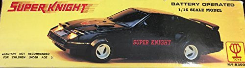 Vintage 1982 Min Yin Super Knight Rider Bootleg Battery Operated 1/16 Scale Model Car Nissan 300ZX Complete And Boxed