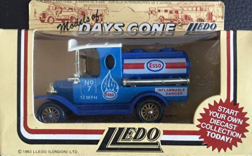 Vintage Lledo 1983 Models Of Days Gone 1920's Ford Model T Esso Tanker Van Diecast Replica Mint In The Box