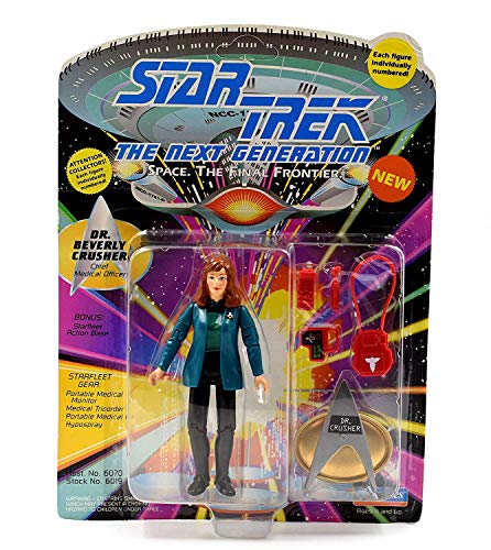 Vintage Star Trek The Next Generation Season 1 Dr. Beverly Crusher Chief Medical Officer Action Figure First Release - Brand New Factory Sealed Shop Stock Room Find