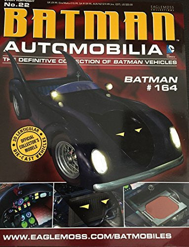 Batman Automobilia No. 22 Definitive Comics # 164 Eaglemoss Collections Diecast Model Batmobile With Magazine
