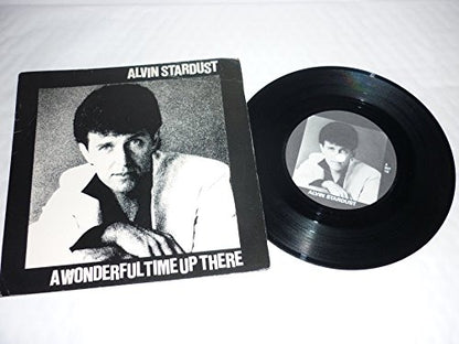 Vintage 1981 Alvin Stardust - A Wonderful Time Up There 7" Vinyl Record 45RPM - Stiff Records