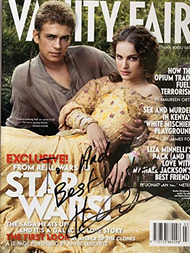 Vanity Fair Magazine Vintage March 2003 Exclusive Star Wars Special - Autographed By Hayden Christensen AKA Anakin Skywalker - Mint Condition