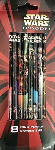 Star Wars Episode 1 Number 2 Pencils Brand New Sealed - Includes 8 x 2HB Pencils