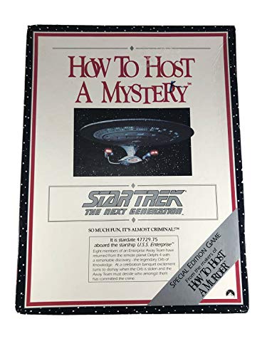 Vintage 1992 Star Trek The Next Generation - How To Host A Mystery - A Mystery Party Game - Brand New Factory Sealed Shop Stock Room Find