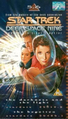 Vintage 1997 Star Trek Deep Space Nine Double Episode VHS Video Cassette Vol 5.6 - The Darkness And The Light / The Begotten - Former Shop Stock