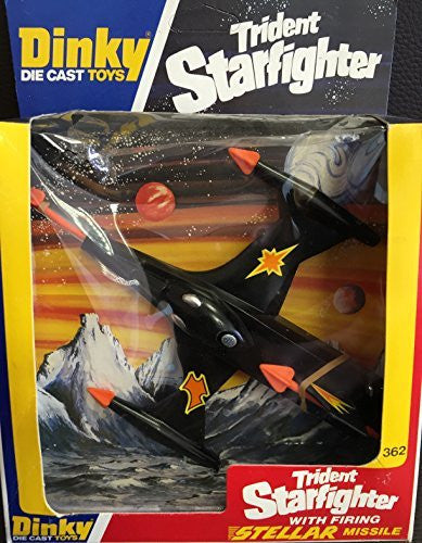 Vintage Dinky Diecast Toys 1978 Space Duel 362 Trident Starfighter With Firing Stellar Missile New In Box
