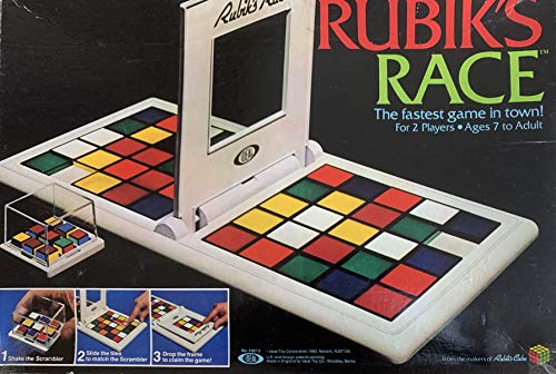 Vintage 1982 Ideal Games - Rub iks Race Game - The Fastest Game In Town - 100% Complete - In The Original Box