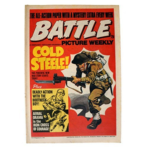 Vintage Battle Picture Weekly Boys Comic Every Thursday 21st February 1976 By IPC Magazines Ltd