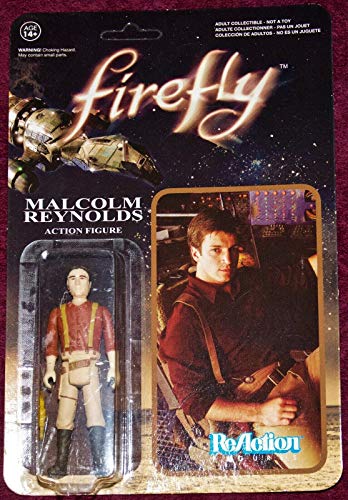 Action Figure 2014 ReAction Figures Firefly - Malcolm Reynolds 3 3/4 Inch Fully Posable Shop Stock Room Find