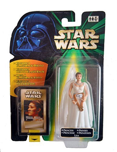 Vintage 1999 Star Wars Power Of The Force Flashback Princess Leia Organa In Ceremonial Presentation Outfit Action Figure - Brand New Factory Sealed Shop Stock Room Find