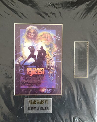 Vintage Star Wars Vl Return Of The Jedi Limited Edition 35mm Film Cell of The Movie Mounted on an 8" x 10" Card By MPAM Promotions Numbered 7 / 100 World Wide