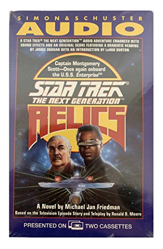 Audio Vintage 1993 Star Trek The Next Generation Relics Simon & Schuster Double Cassette Read By James Doohan & Lever Burton Shop Stock Room Find