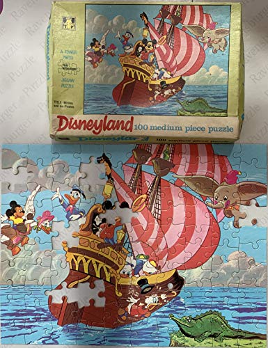 Vintage 1960's Disneyland - Mickey And His Pirates - 100 Medium Piece Jigsaw Puzzlw - In The Original Box
