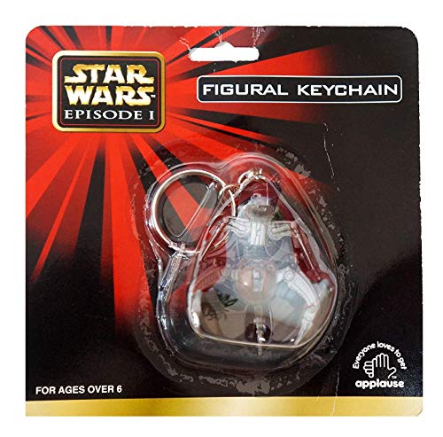 Star Wars Episode 1 The Phantom Menace Vintage 1999 Destroyer Droid Figural Keychain Factory Sealed Shop Stock Room Find