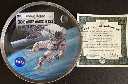 Gemini 4 Edward H White II 1st American Space Walk Limited Edition "The March Towards Destiny" By Robert Schaar Collector Plate Number Two