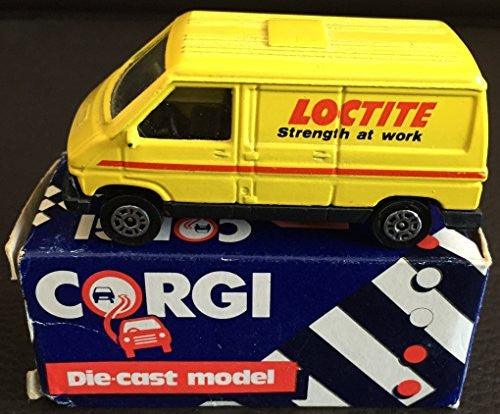 Vintage 1985 Corgi Die-Cast Scale Model Renault Trafic Van Loctite Brand New In The Original Box - Shop Stock Room Find
