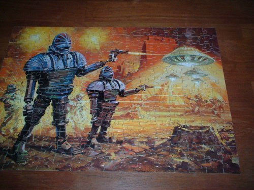 Enemies Of Doctor Who Vintage 1978 Whitman 224 Large Piece Jigsaw Featuring The Giant Robots Puzzle
