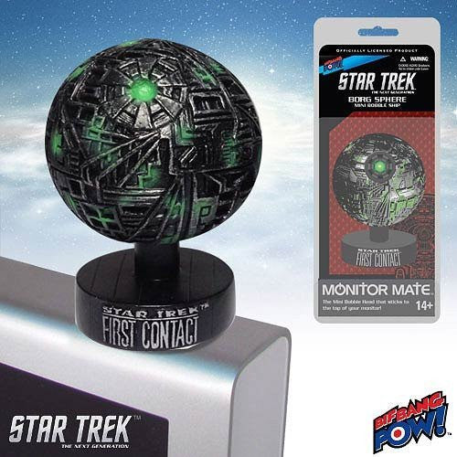 Star Trek The Next Generation First Contact Borg Sphere Monitor Mate Bobble Ship - Brand New Factory Sealed