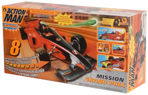 Vintage 2000 Action Man Mission Grand Prix Electronic Racing Car - Brand New Factory Sealed Shop Stock Room Find