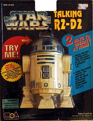 Vintage 1995 Star Wars R2-D2 Talking Sound And Voice Recorder Battery Operated R2D2 Action Figure - Shop Stock Room Find