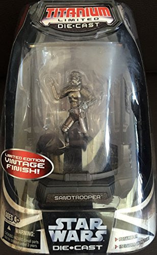 Star Wars Saga Collection Titanium Series Sandtrooper Die Cast Action Figure