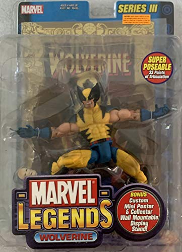 Vintage Marvel Legends Series III Wolverine Highly Detailed Poseable Action Figure Factory Sealed Shop Stock Room Find
