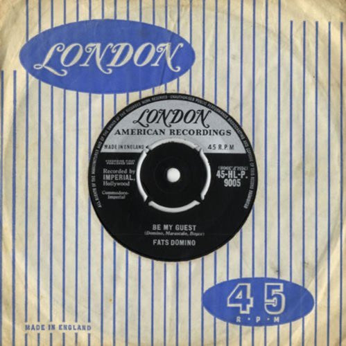 Fats Domino A.Side Be My Guset, B.Side I've Been Around, London Records Label 1959 7" Vinyl Record Single