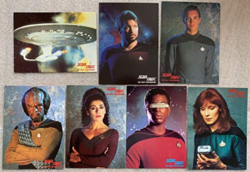 Postcards Vintage Star Trek The Next Generation 1989 Set Of 7 x Individual By Engale Marketing - Unsold Shop Stock