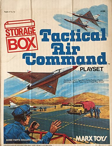 Vintage 1977 Louis Marx & Co Tactical Air Command Playset Complete And In The Original Box