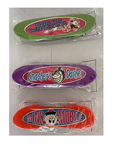Finger Skateboards Vintage DC Thomson Co Ltd 2000 Set Of Three The Beano Minx Mobile, Gnashers Dasher & Billys Whizzer Factory Sealed Shop Find