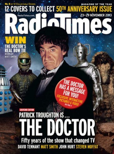 Radio Times: Doctor Who 50th Anniversary Issue, 23-29 Nov. 2013, #2 of 12 - Patrick Troughton