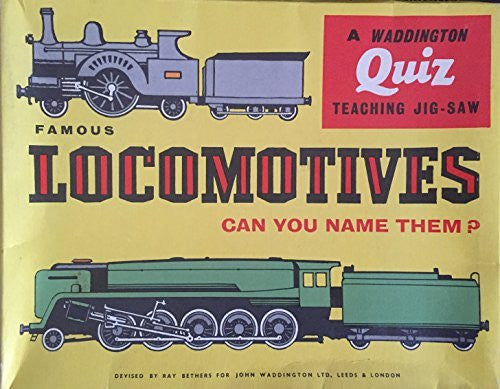Vintage 1968 Waddingtons Teaching Famous Locomotives Jigsaw Puzzle - Eight Different Jigsaws Mint In Sealed Box VERY VERY RARE Shop Stock Room Find