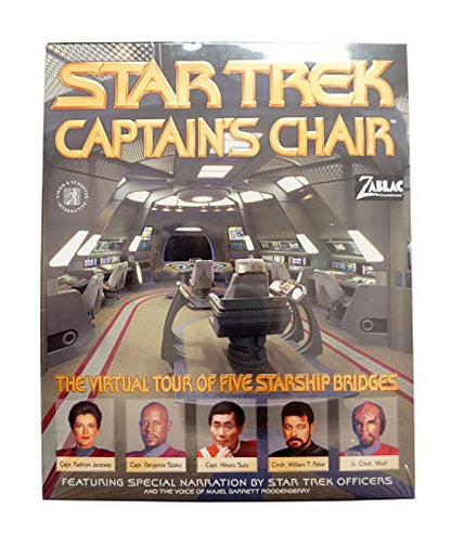 Vintage 1997 Simon & Schuster Star Trek Captains Chair PC Computer Game The Virtual Tour Of Five Starship Bridges - Brand New Factory Sealed Shop Stock Room Find