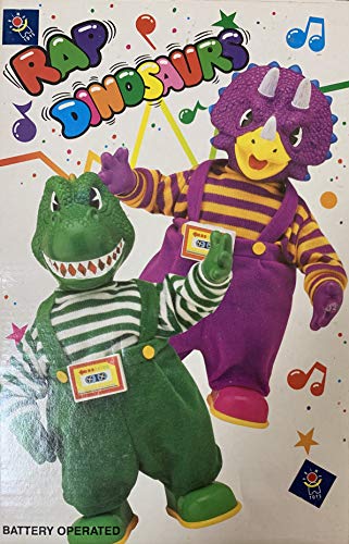 Dinosaur Vintage 1980's Prime Toys Battery Operated Rap 12 Inch Dancing In The Box - Shop Stock Room Find